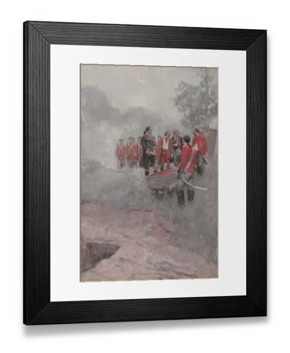 Framed Print : The burial of Braddock Framed Print : The burial of Braddock