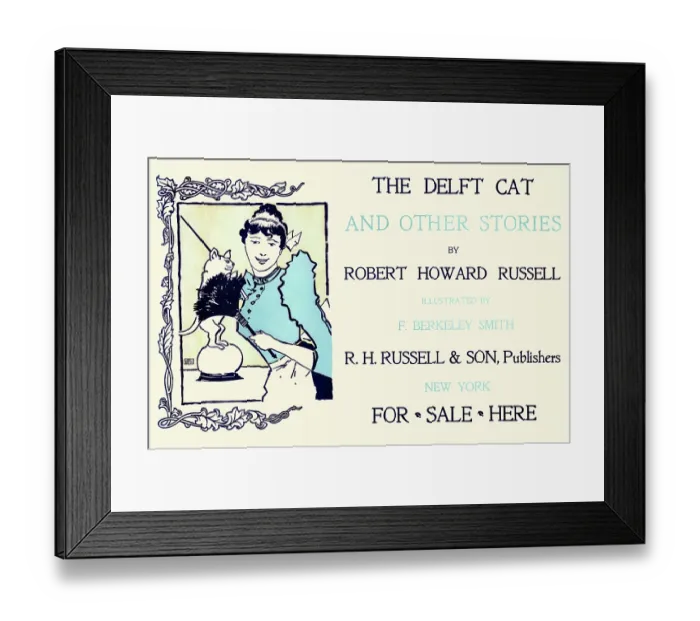 Framed Print : The delft cat and other stories Framed Print : The delft cat and other stories