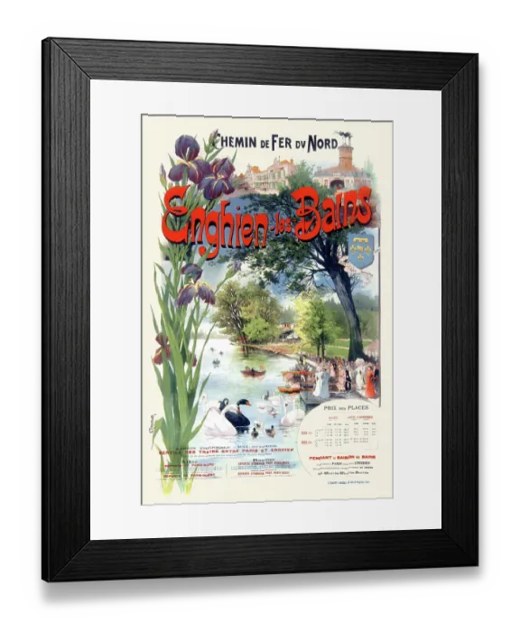Framed Print : Chemin de fer du Nord. Enghien-les-Bains Framed Print : Chemin de fer du Nord. Enghien-les-Bains