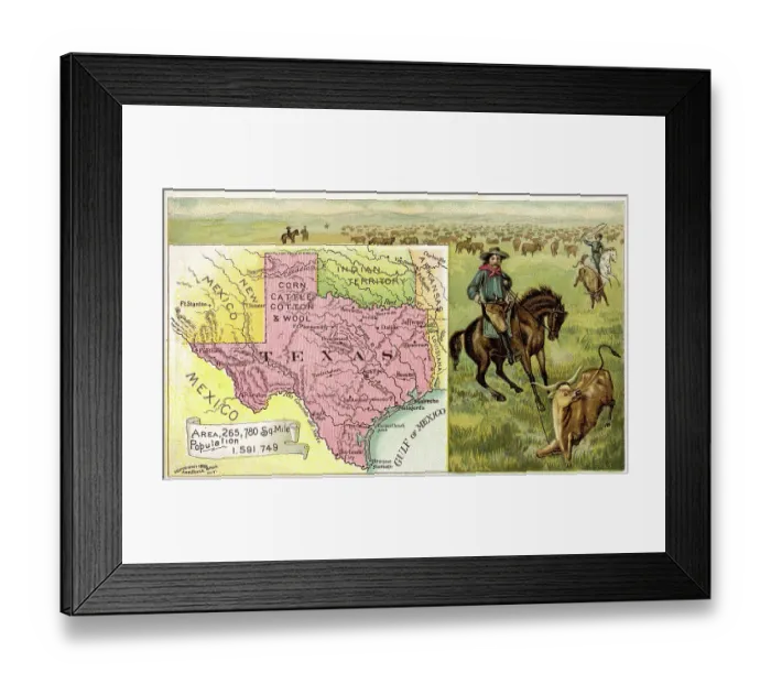 Framed Print : Texas - Arbuckel Bros Framed Print : Texas - Arbuckel Bros
