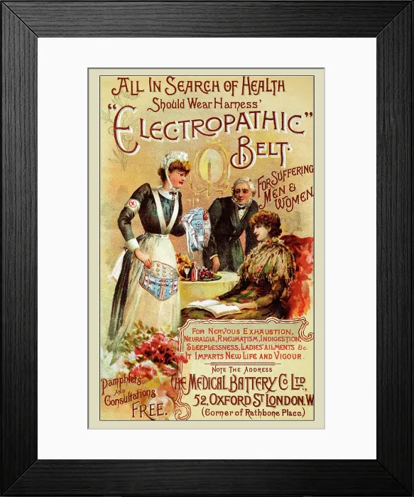 Framed Print : Electropathic Belt Framed Print : Electropathic Belt