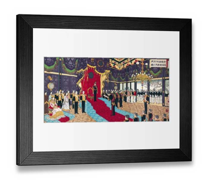 Framed Print : Issuing of the State Constitution in the State Chamber of the New Imperial Palace Framed Print : Issuing of the State Constitution in the State Chamber of the New Imperial Palace
