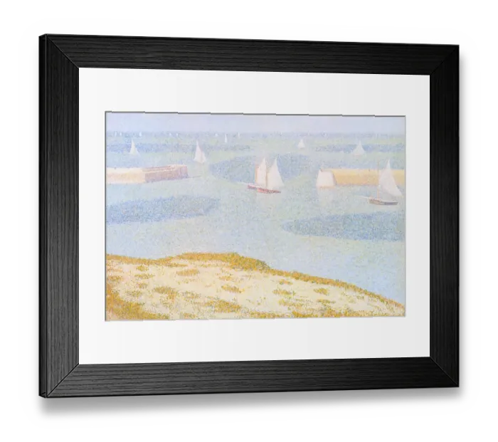 Framed Print : Entrance to the Port of Bessin
