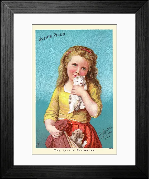 Framed Print : Ayer's Pills, the little favorites