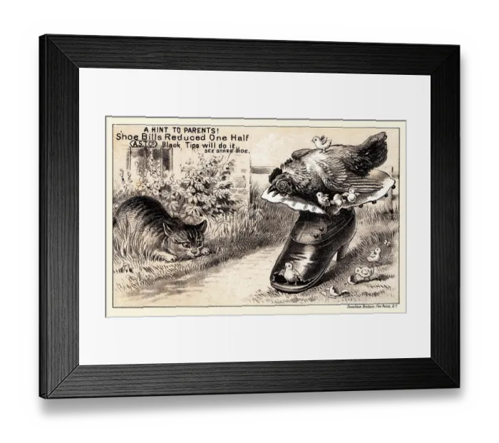 Framed Print : Stalking the Chick in the Shoe Framed Print : Stalking the Chick in the Shoe