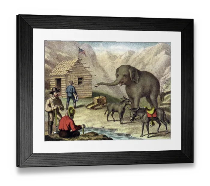 Framed Print : Miners 'seeing the elephant Framed Print : Miners 'seeing the elephant