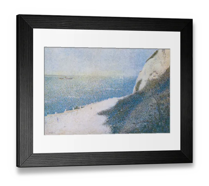 Framed Print : The Cliffs overlooking the Bay of Honfleur Framed Print : The Cliffs overlooking the Bay of Honfleur