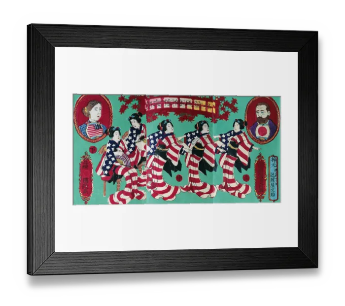 Framed Print : Life of President Grant in Japanese