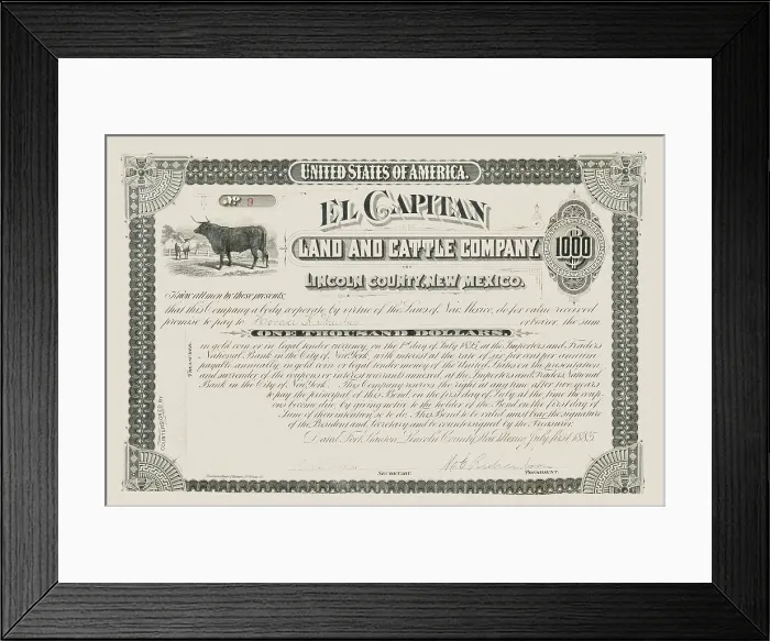 Framed Print : El Capitan Land and Cattle Co Framed Print : El Capitan Land and Cattle Co