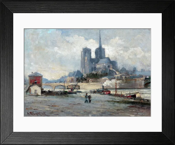 Framed Print : Notre Dame de Paris, 1877 Framed Print : Notre Dame de Paris, 1877