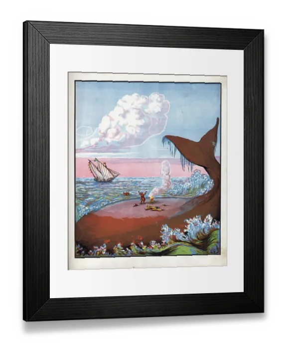 Framed Print : On Whale Back