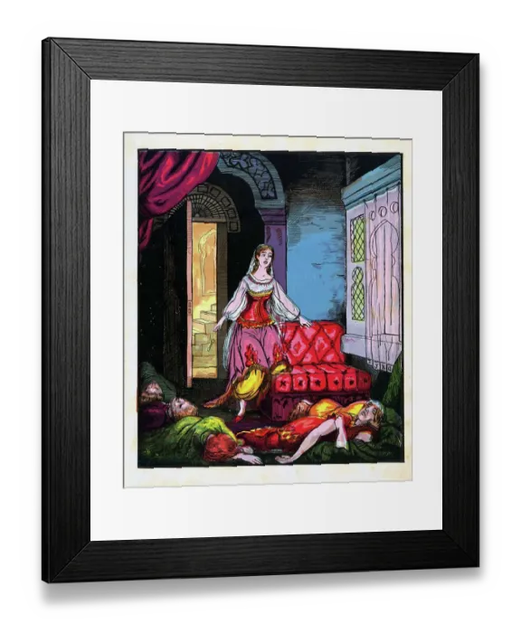 Framed Print : Tragedy in the Harem Framed Print : Tragedy in the Harem