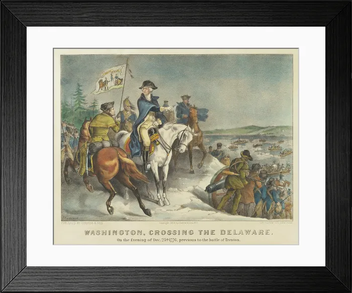Framed Print : Washington, Crossing the Delaware 1876 Framed Print : Washington, Crossing the Delaware 1876