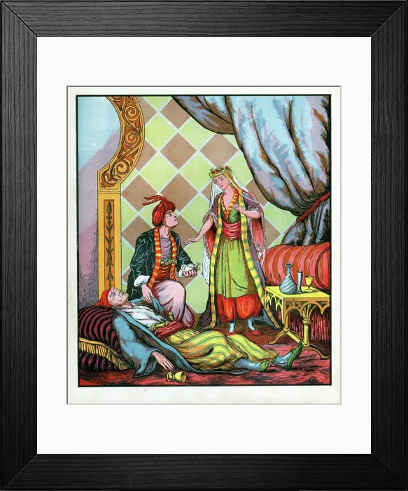 Framed Print : Prince Aladdin with the Lamp Framed Print : Prince Aladdin with the Lamp