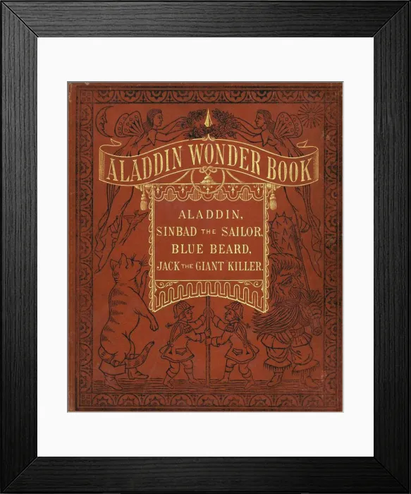 Framed Print : Aladdin Wonder Book Framed Print : Aladdin Wonder Book