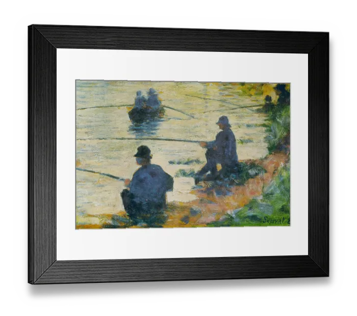 Framed Print : Fishermen. Georges-Pierre Seurat (2 December 1859 - 29 March 1891) was Framed Print : Fishermen. Georges-Pierre Seurat (2 December 1859 - 29 March 1891) was