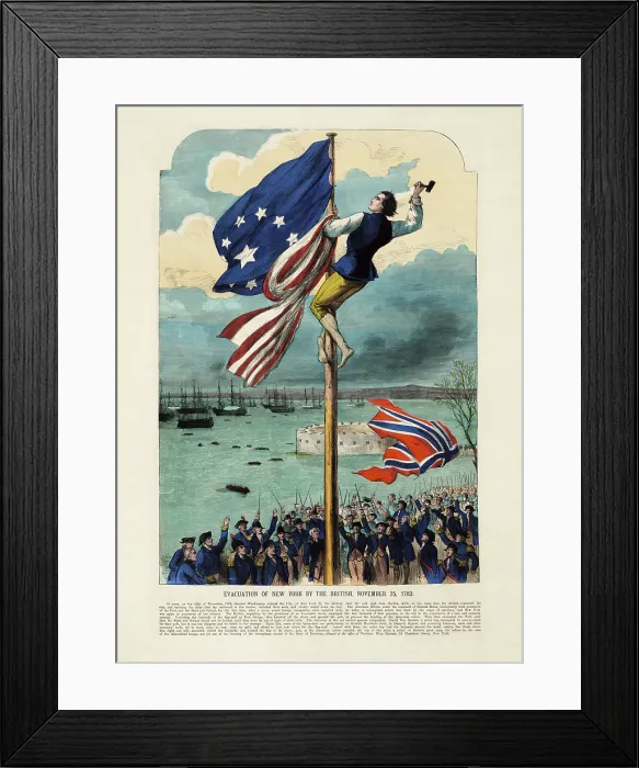Framed Print : Replacing the British flag Framed Print : Replacing the British flag