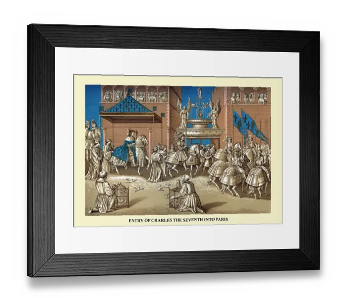 Framed Print : Entry of Charles the Seventh Into Paris Framed Print : Entry of Charles the Seventh Into Paris