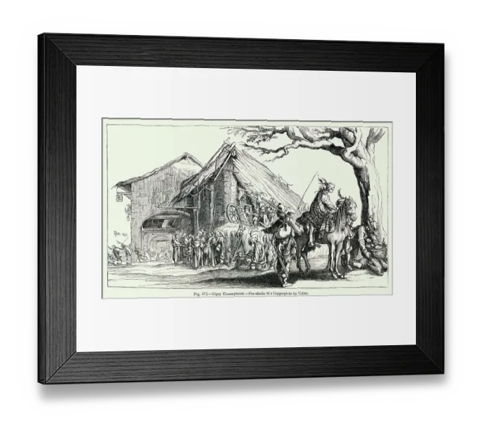 Framed Print : Gipsy Encampment Framed Print : Gipsy Encampment