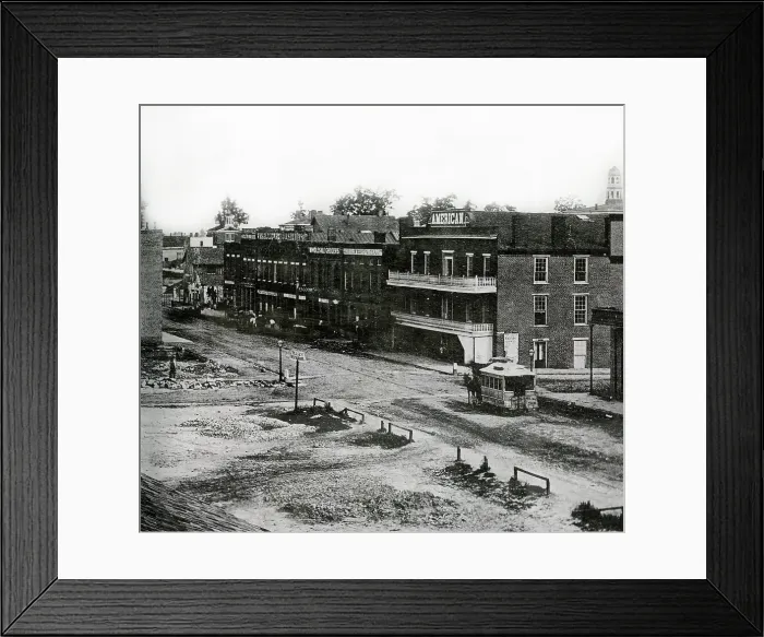 Framed Print : Horse-drawn streetcars Framed Print : Horse-drawn streetcars