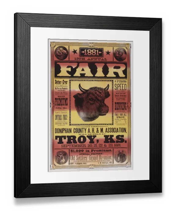 Framed Print : 1881 13th Annual Fair Framed Print : 1881 13th Annual Fair