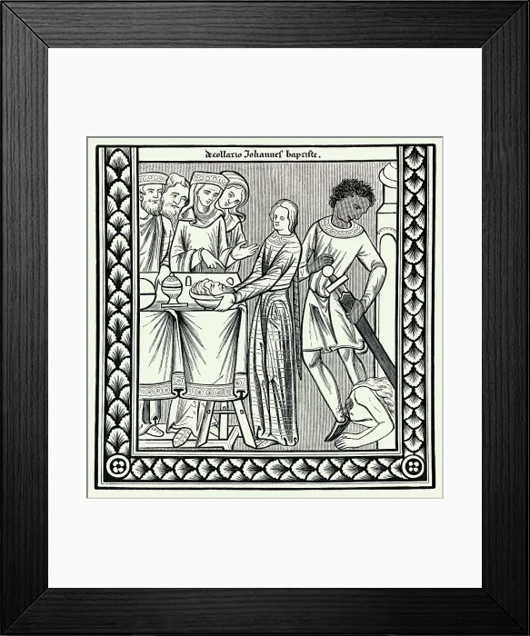 Framed Print : Decapitation of John the Baptist Framed Print : Decapitation of John the Baptist