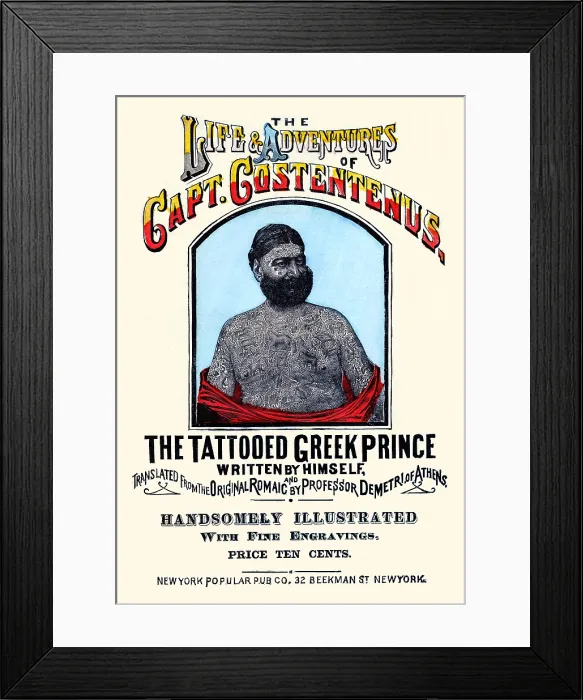 Framed Print : The true life and adventures of Captain Costentenus Framed Print : The true life and adventures of Captain Costentenus