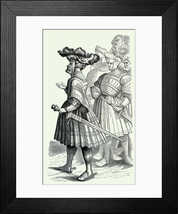 Framed Print : German Knights of the 15th Century Framed Print : German Knights of the 15th Century