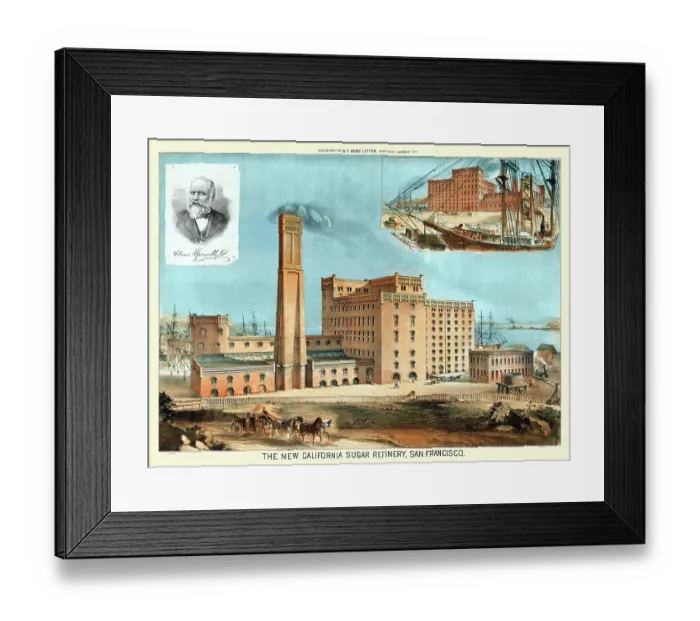 Framed Print : The new California Sugar Refinery Framed Print : The new California Sugar Refinery