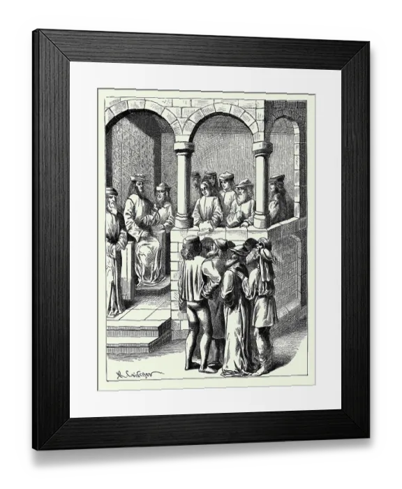 Framed Print : Promulgation of an Edict Framed Print : Promulgation of an Edict