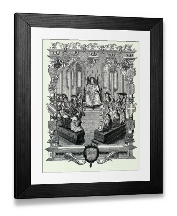 Framed Print : Trial of the Constable de Bourbon Framed Print : Trial of the Constable de Bourbon