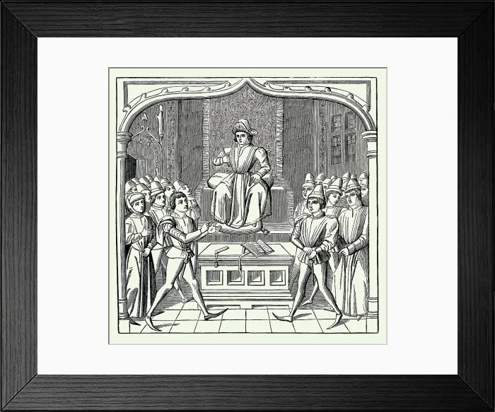 Framed Print : The Judicial Duel Framed Print : The Judicial Duel