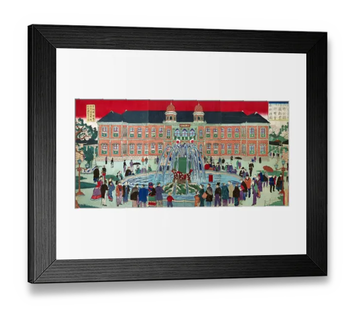 Framed Print : Museum at the Second National Industrial Exhibition in Ueno Framed Print : Museum at the Second National Industrial Exhibition in Ueno