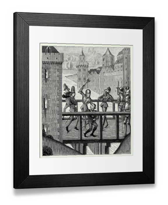 Framed Print : Assassination of the Duke of Burgundy Framed Print : Assassination of the Duke of Burgundy