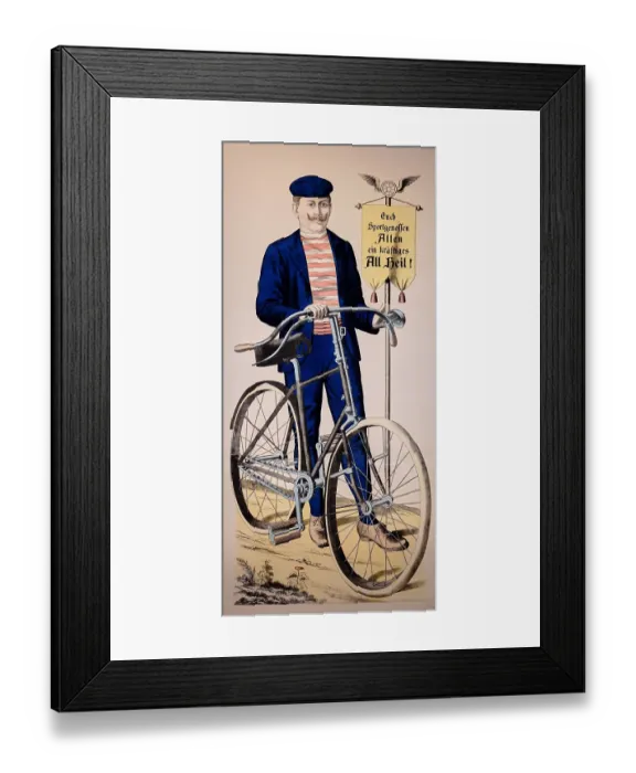 Framed Print : All Heil!. Wissembourg stone lithograph panel printed by the C Framed Print : All Heil!. Wissembourg stone lithograph panel printed by the C