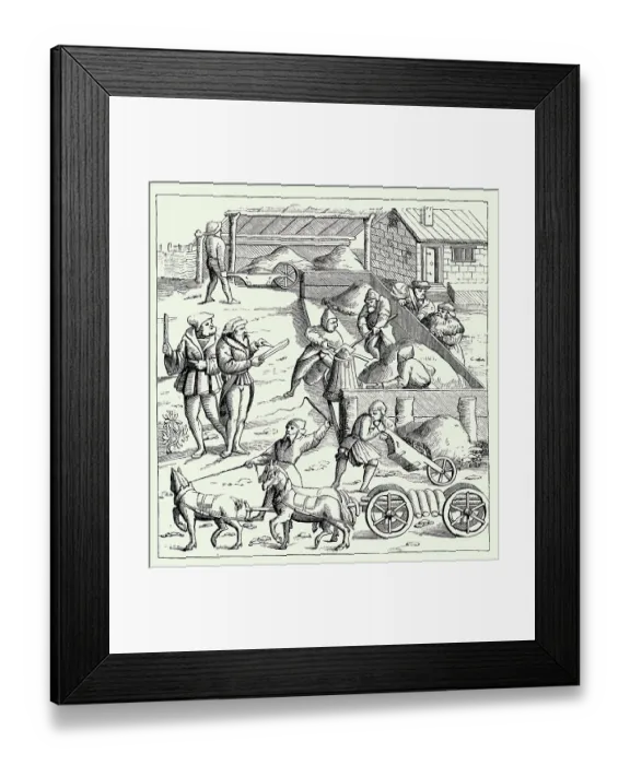 Framed Print : The Extraction of Metals Framed Print : The Extraction of Metals