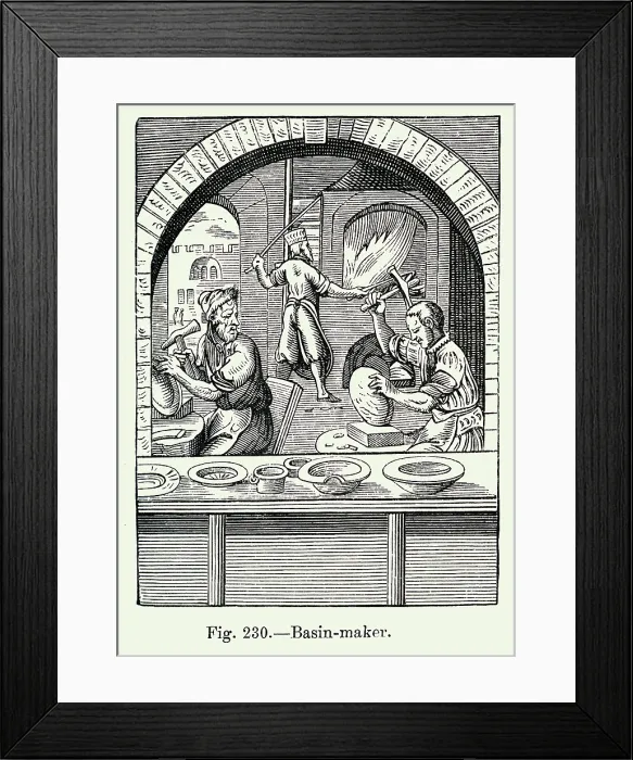 Framed Print : Trades; Basin maker Framed Print : Trades; Basin maker