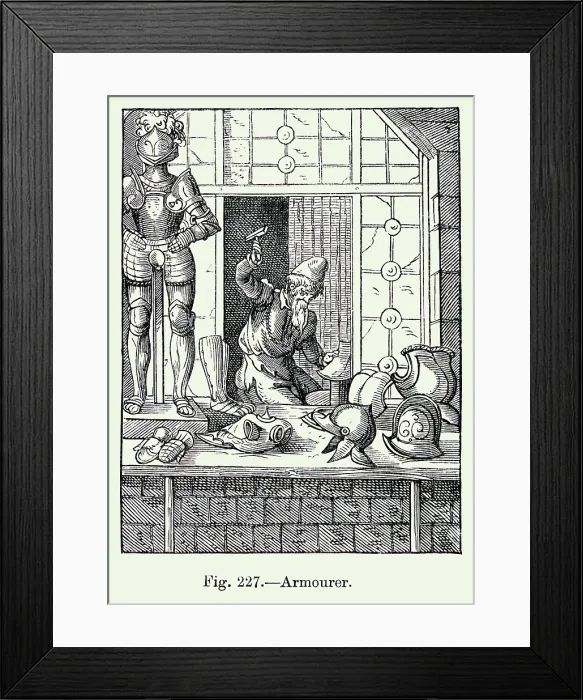 Framed Print : Trades; armorer Framed Print : Trades; armorer
