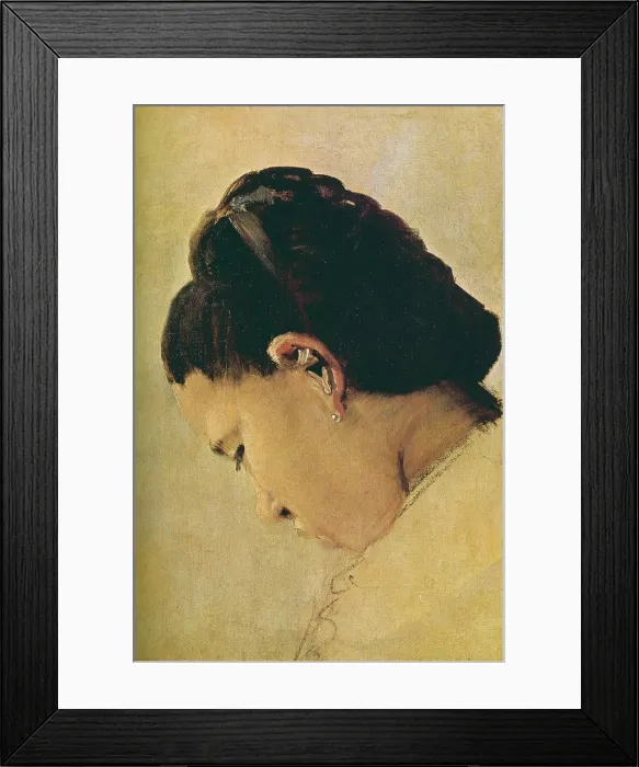 Framed Print : Head of a Girl Framed Print : Head of a Girl