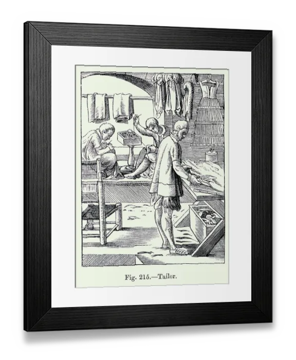 Framed Print : Trades; Tailor Framed Print : Trades; Tailor