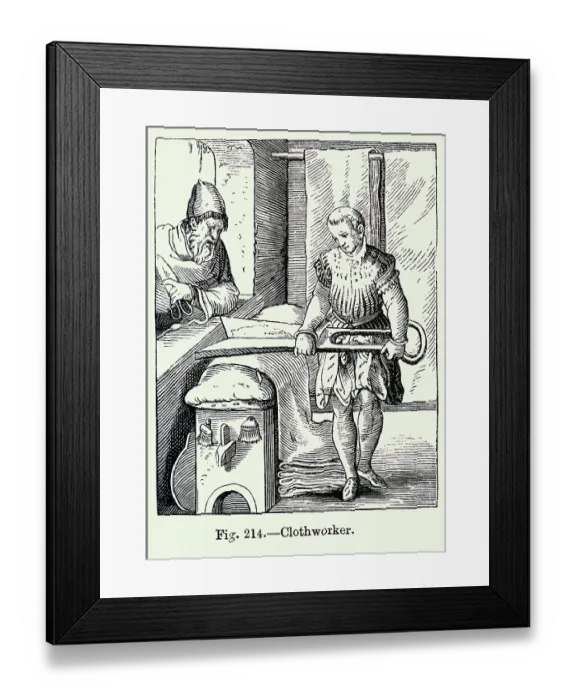 Framed Print : Trades; Clothworker Framed Print : Trades; Clothworker