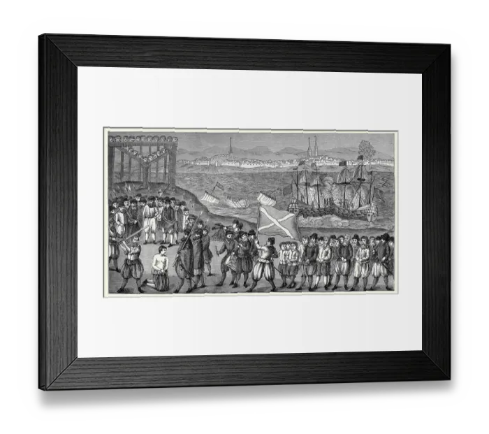 Framed Print : Execution of a Pirate Framed Print : Execution of a Pirate