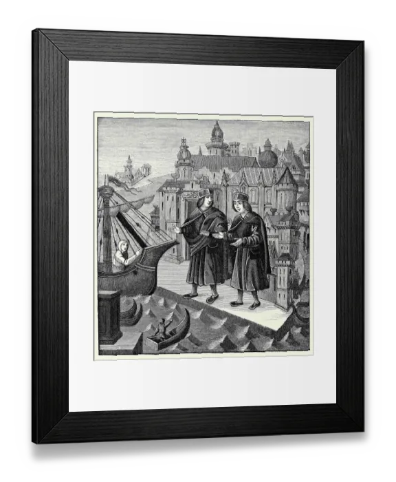 Framed Print : Trade on the Sea Ports of Levant Framed Print : Trade on the Sea Ports of Levant