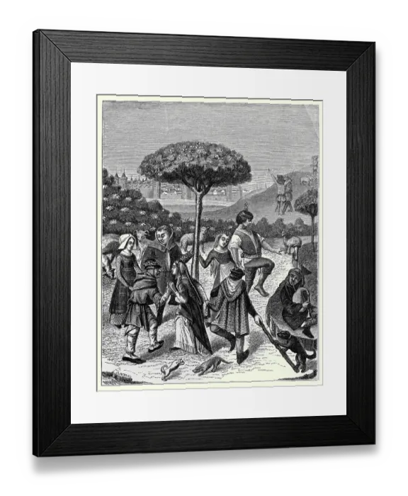 Framed Print : Peasant Dances at the May Feasts Framed Print : Peasant Dances at the May Feasts