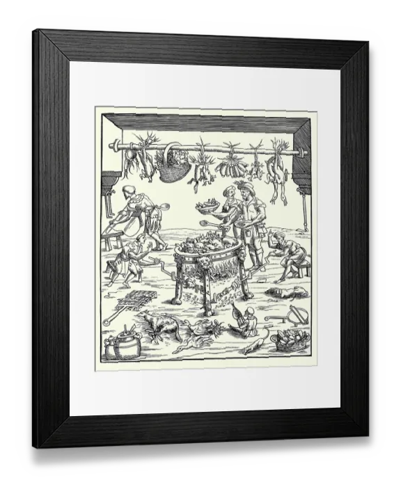 Framed Print : Interior of an Italian Kitchen