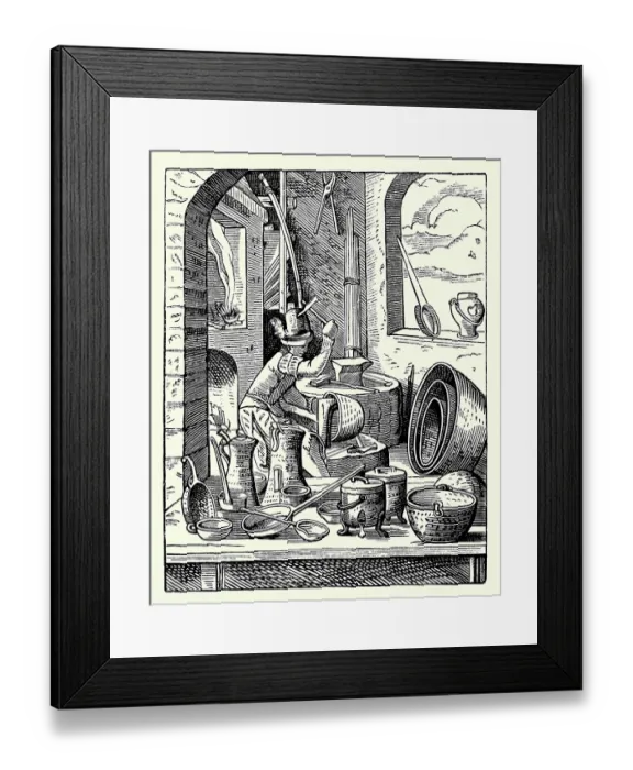 Framed Print : Coppersmith Framed Print : Coppersmith