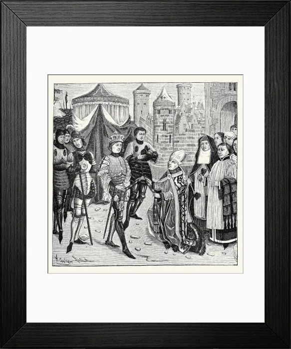 Framed Print : St. Remy Begging of Clovis