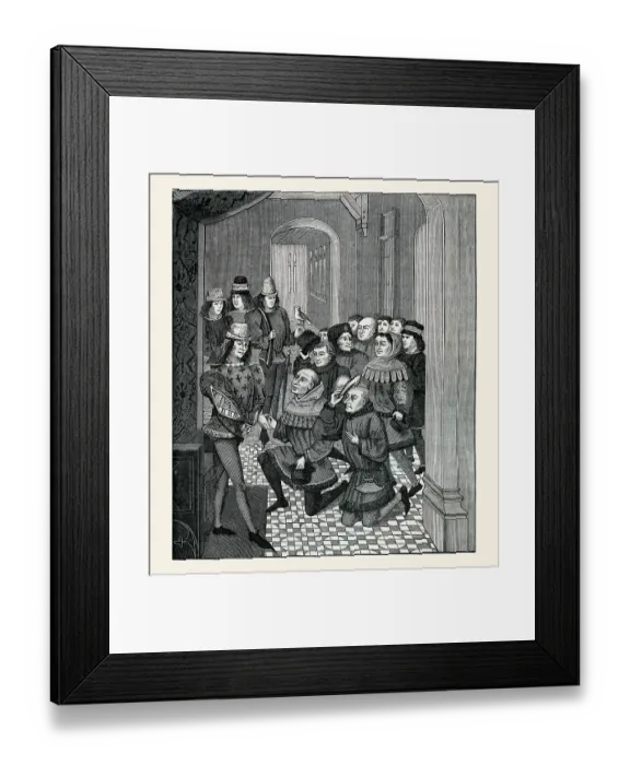 Framed Print : Deputies of the Burghers of Ghent Beg Framed Print : Deputies of the Burghers of Ghent Beg
