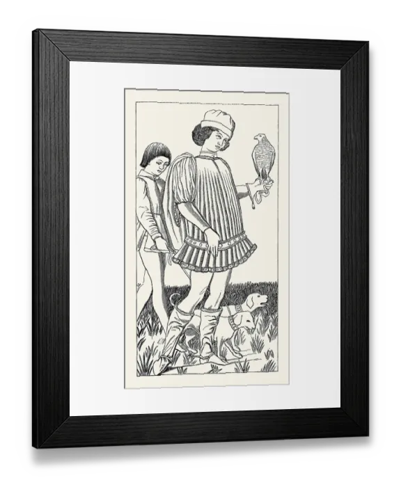 Framed Print : Italian Falconer Framed Print : Italian Falconer