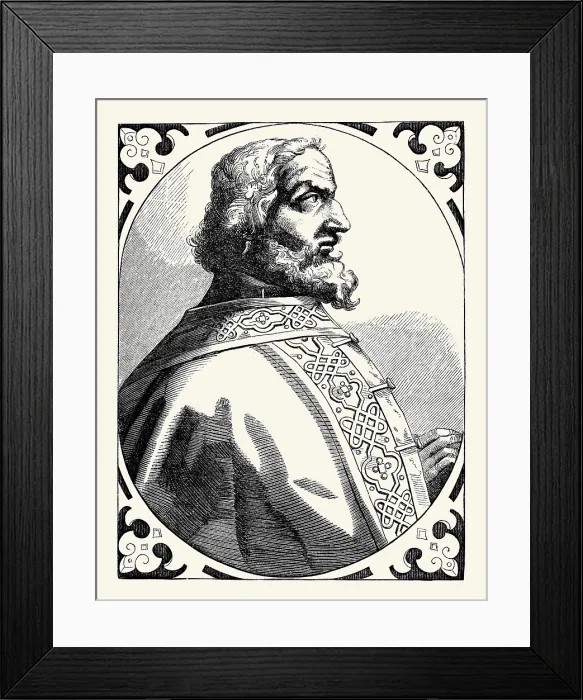 Framed Print : Portrait of Charlemagne Framed Print : Portrait of Charlemagne